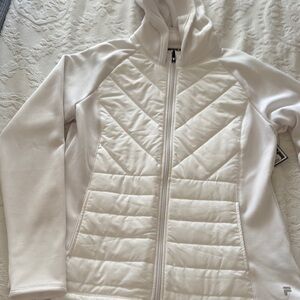 BNWT Women's White Quilted Jacket by FILA